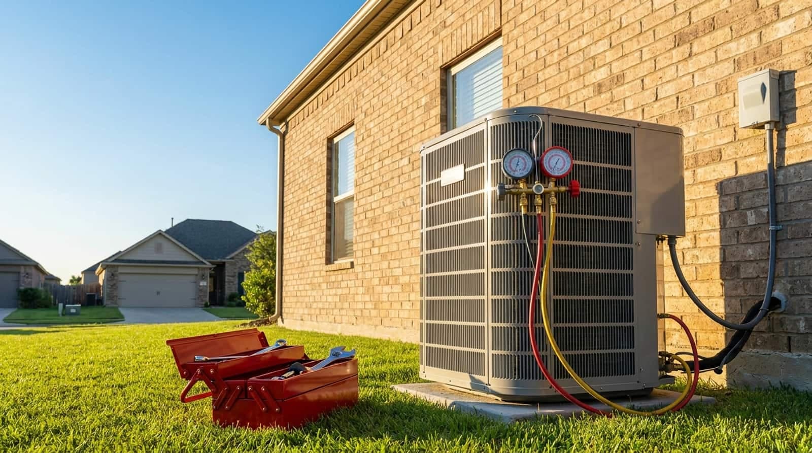 HVAC job booked through Maria Bookings