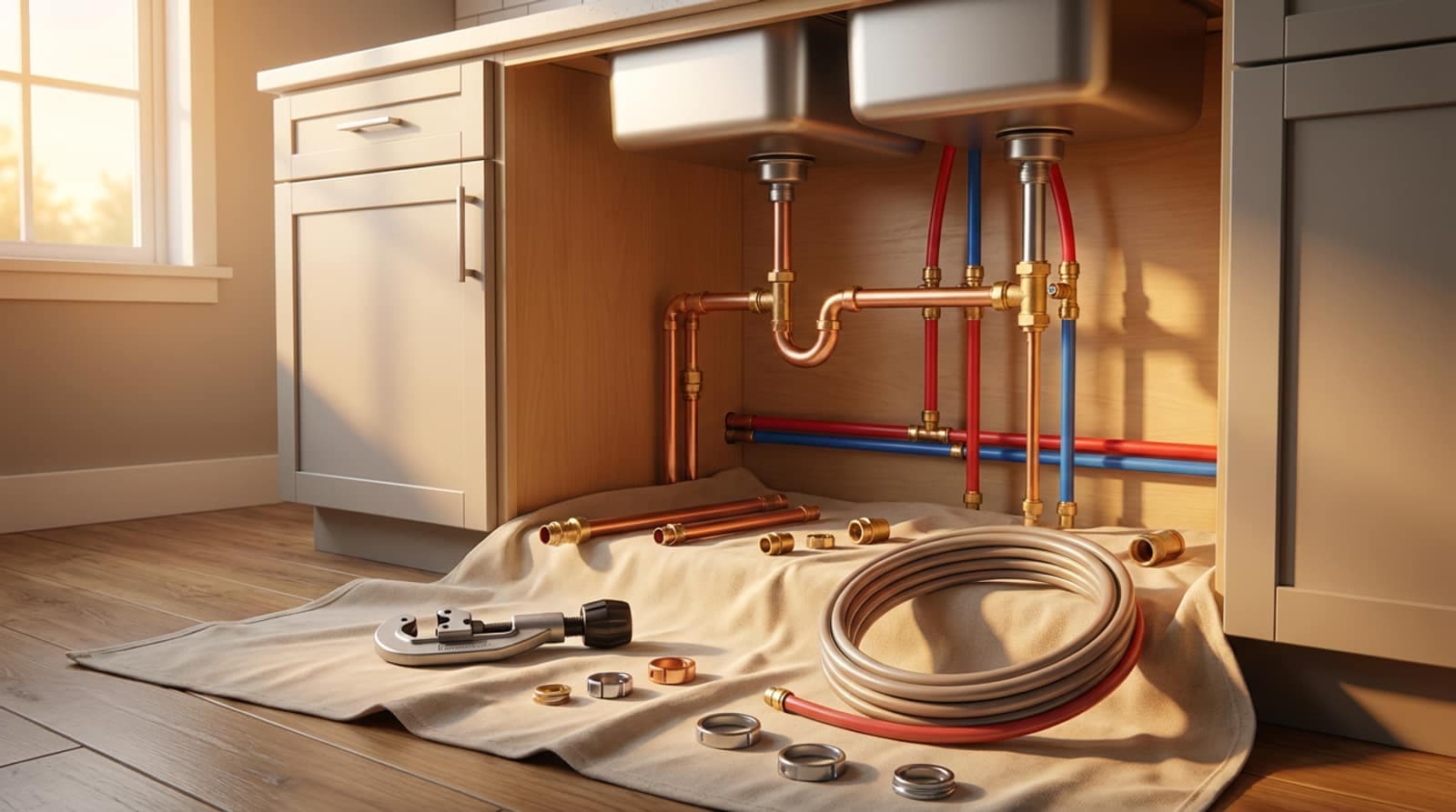 Plumbing job booked through Maria Bookings