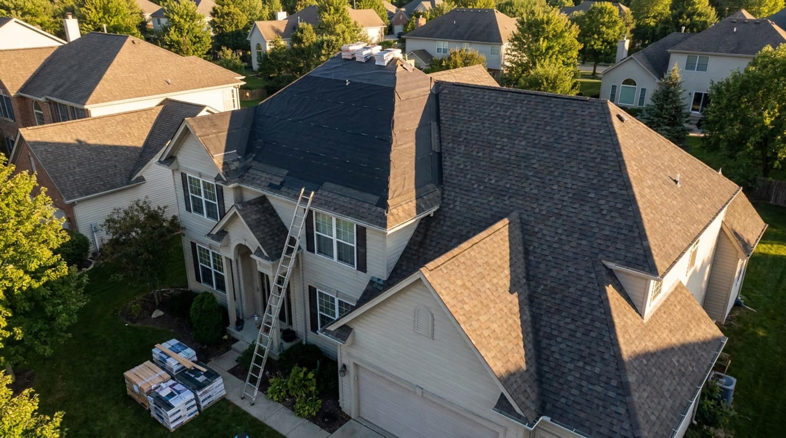 Roofing job booked through Maria Bookings